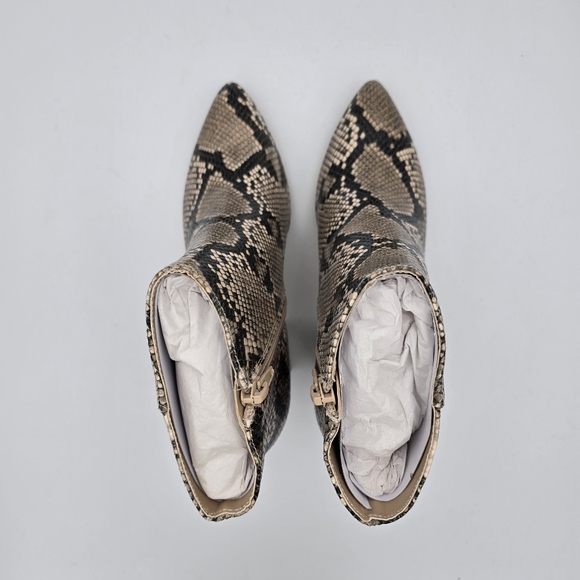 NWOT BCBGeneration Briel Booties, Women's 5.5, Natural Snake Print - Picture 7 of 16